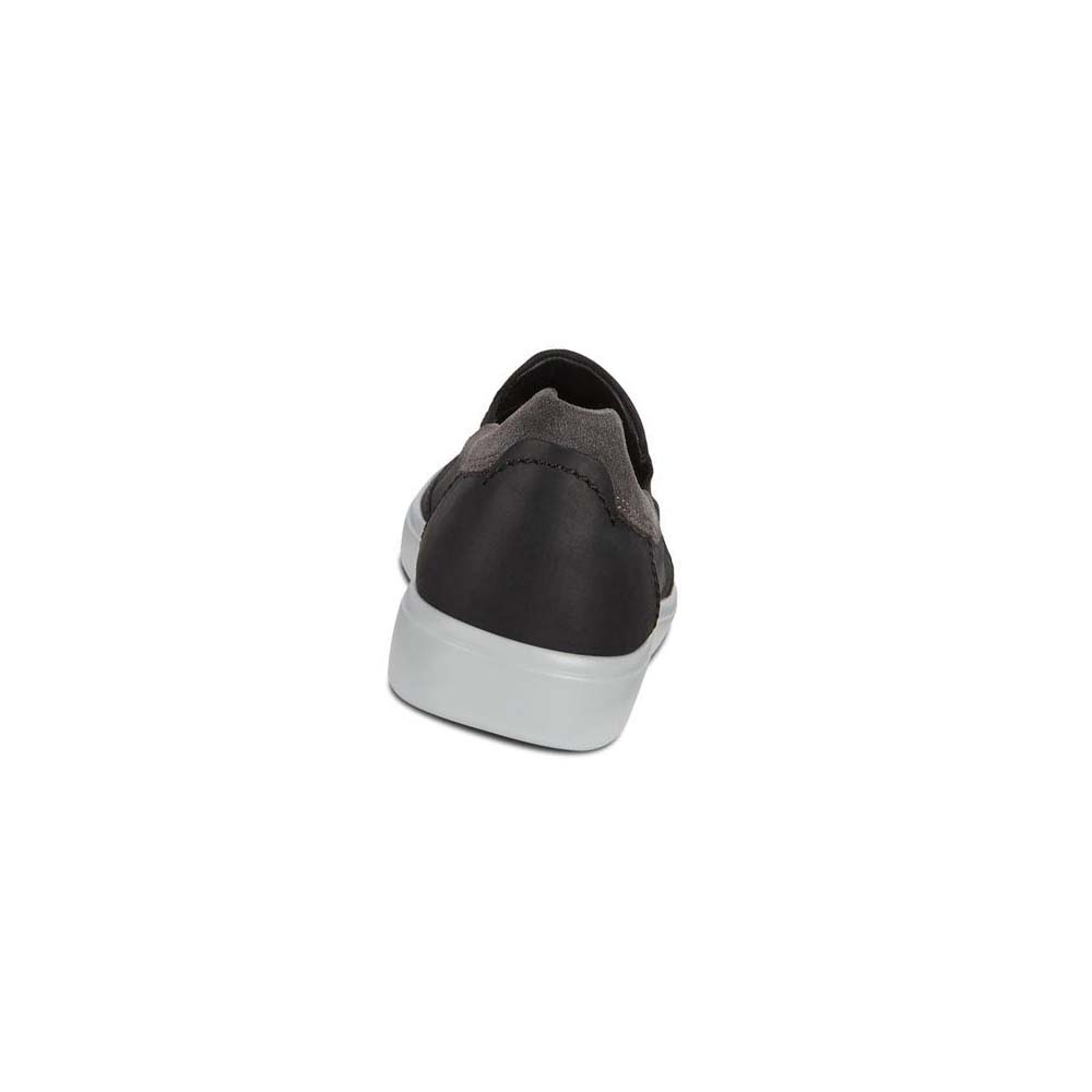 Ecco Soft 7 Slip-on Fritidssko Herre Svarte | NO 480QMA